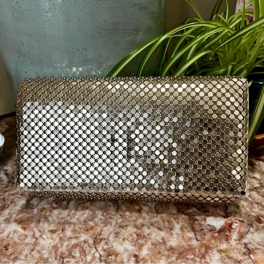 Jessica McClintock Gold Mesh Clutch